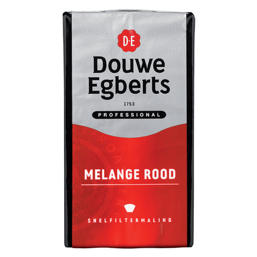 Douwe Egberts Koffie Douwe Egberts snelfiltermaling Melange Rood 500gr