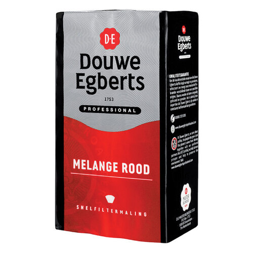 Douwe Egberts Koffie Douwe Egberts snelfiltermaling Melange Rood 500gr