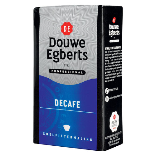 Douwe Egberts Koffie Douwe Egberts snelfiltermaling decafe 250gr