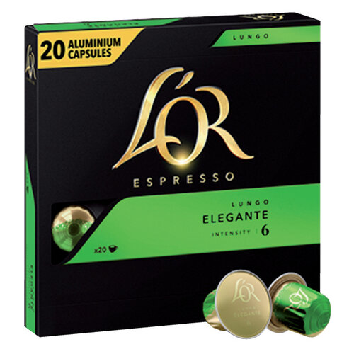 L'or Koffiecups L'Or espresso Lungo Elegante 20st