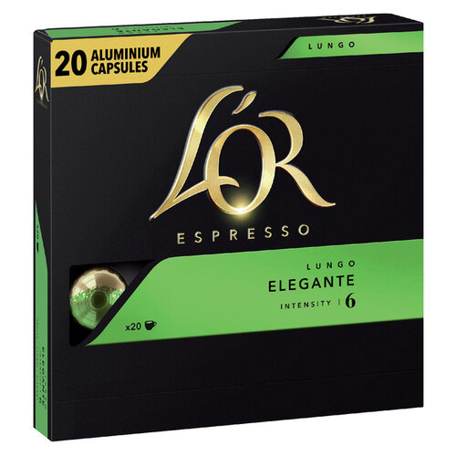 L'or Koffiecups L'Or espresso Lungo Elegante 20st