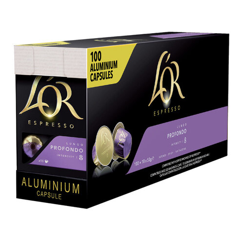 L'or Café L'Or espresso Lungo Profondo 100 capsules