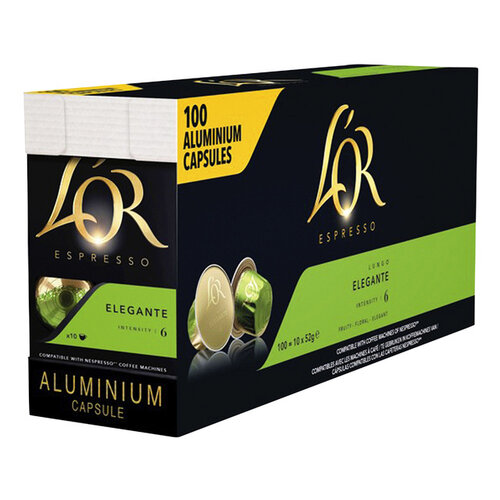 L'or Café L'Or espresso Lungo Elegante 100 capsules