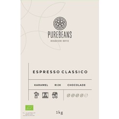 Café PureBeans filtrer Classico biologique 1000g