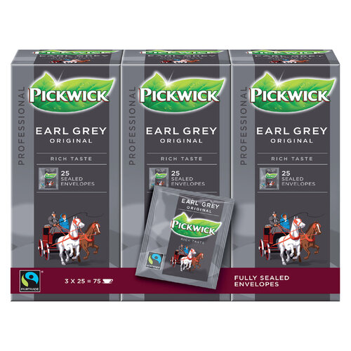 Pickwick Thee Pickwick Fair Trade earl grey 25x2gr