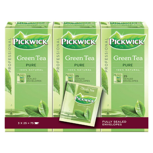 Pickwick Thee Pickwick Fair Trade green pure 25x1.5gr