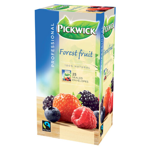 Pickwick Thee Pickwick Fair Trade forest fruit 25x1.5gr