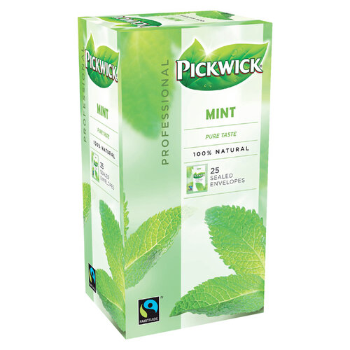 Pickwick Thé Pickwick Fair Trade menthe 25x 1,5g