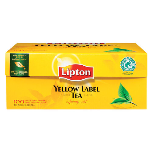 Lipton Thé Lipton Yellow Label avec enveloppe 100 unités