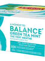 Lipton Thé vert menthe Lipton Blance Green Tea 100 sachets