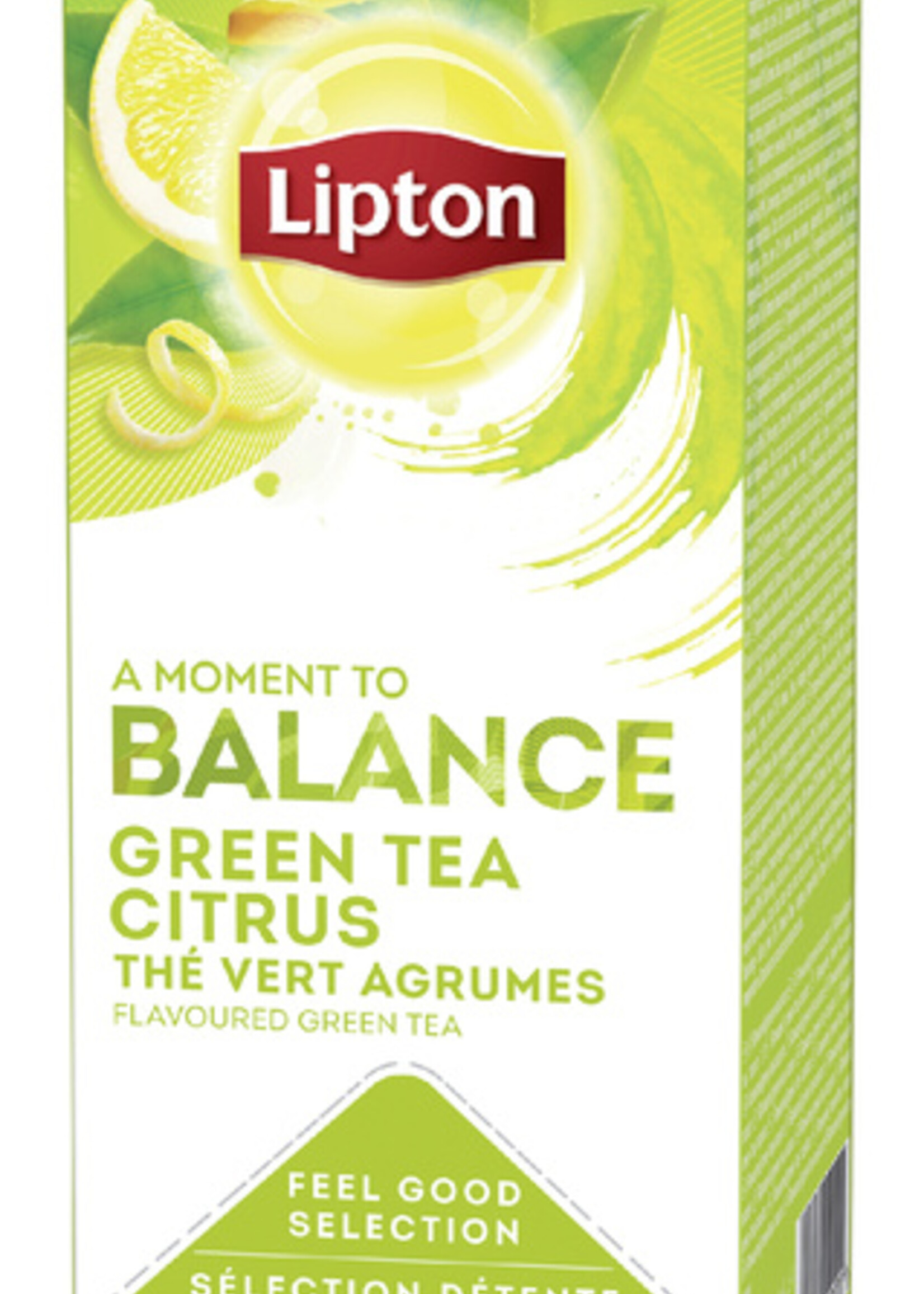 Lipton Thé Lipton Balance thé vert agrumes 25 sachets