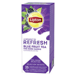 Thee Lipton Refresh Blauwe bessen 25stuks