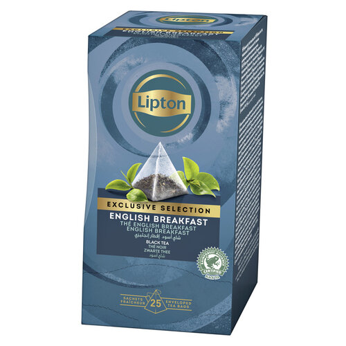 Lipton Thee Lipton Exclusive English Breakfast 25 piramidezakjes