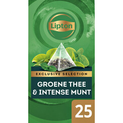 Thé Lipton Exclusive Thé vert menthe 25 sachets pyramide