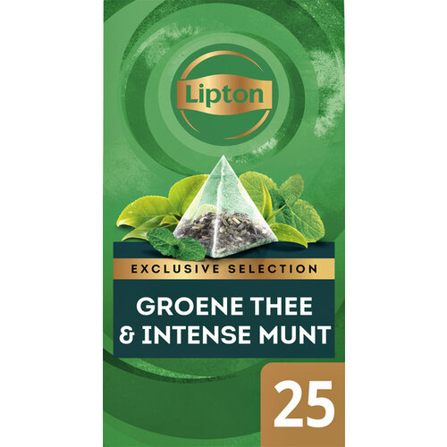 Lipton Thee Lipton Exclusive Groene thee Munt 25 piramidezakjes