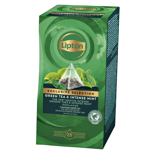 Lipton Thee Lipton Exclusive Groene thee Munt 25 piramidezakjes