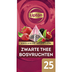 Thé Lipton Exclusive Fruits des bois 25 sachets pyramide