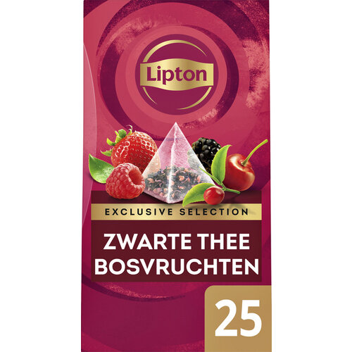 Lipton Thee Lipton Exclusive Bosvruchten 25 piramidezakjes