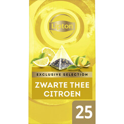 Thé Lipton Exclusive Citron 25 sachets Pyramide