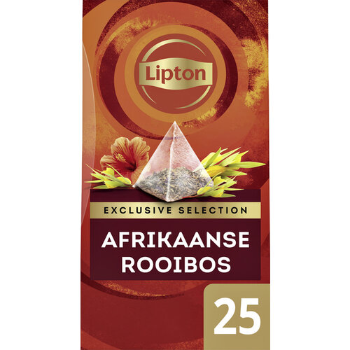 Lipton Thee Lipton Exclusive Afrikaanse Rooibos 25 piramidezakjes