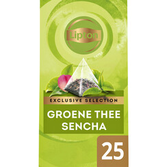 Thé Lipton Exclusive Thé vert Sencha 25 sachets pyramide