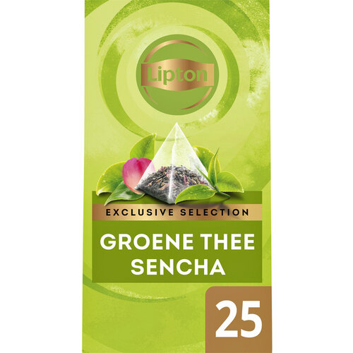 Lipton Thee Lipton Exclusive Groene thee Sencha 25 piramidezakjes