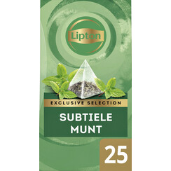 Thé Lipton Exclusive Menthe 25 sachets pyramide