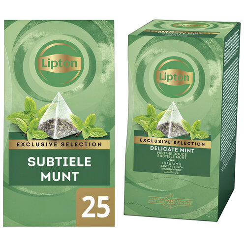 Lipton Thé Lipton Exclusive Menthe 25 sachets pyramide