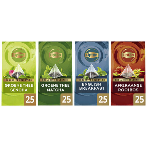 Lipton Thé Lipton Exclusive Menthe 25 sachets pyramide