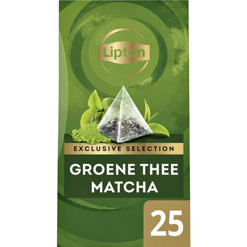 Lipton Thee Lipton Exclusive Groene thee Matcha 25 piramidezakjes