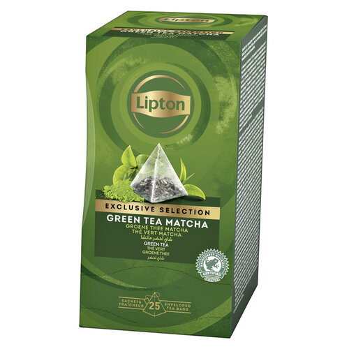 Lipton Thee Lipton Exclusive Groene thee Matcha 25 piramidezakjes