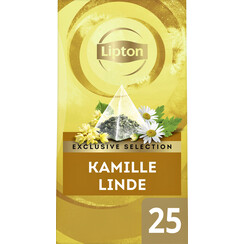 Thé Lipton Exclusive Camomille Tilleul 25 sachets pyramide