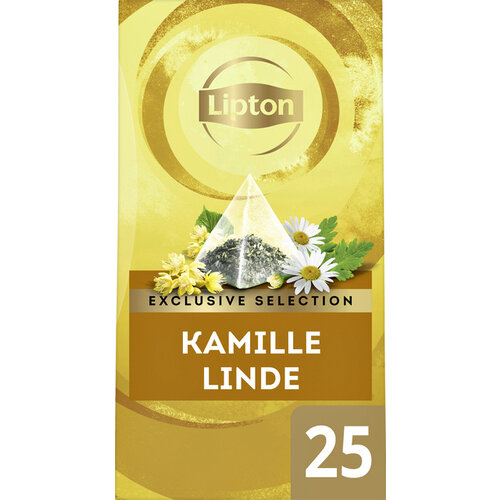 Lipton Thee Lipton Exclusive Kamille Linde 25 piramidezakjes
