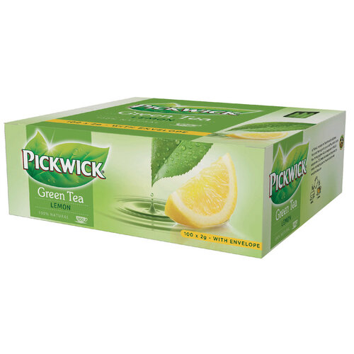 Pickwick Thé Pickwick thé vert original lemon 100x 2g avec enveloppe