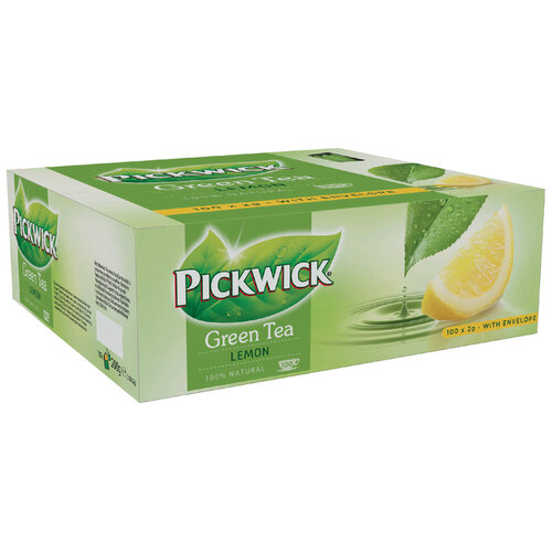 Pickwick Thé Pickwick thé vert original lemon 100x 2g avec enveloppe