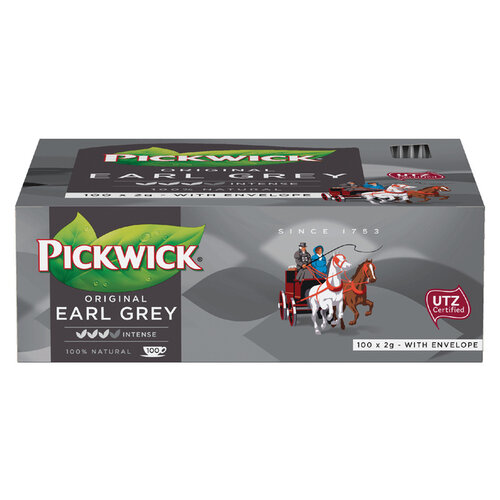 Pickwick Thé Pickwick Earl Grey 100x 2g avec enveloppe