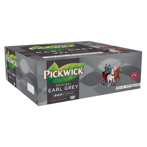 Pickwick Thé Pickwick Earl Grey 100x 2g avec enveloppe