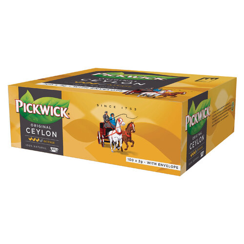 Pickwick Thé Pickwick Ceylan 100x 2g avec enveloppe