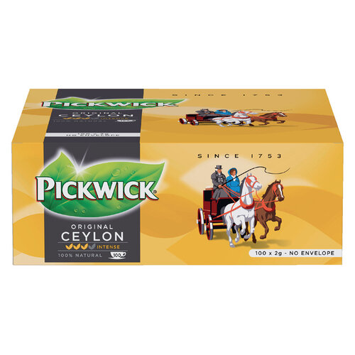 Pickwick Thé Pickwick Ceylon 100x 2g sans enveloppe