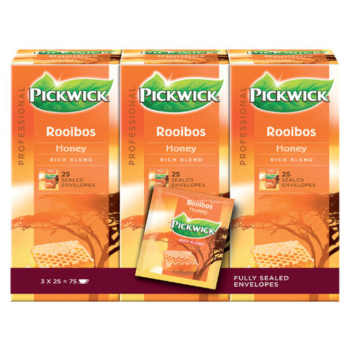 Pickwick Thee Pickwick rooibos honey 25x1.5gr