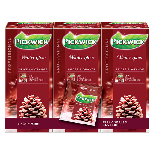 Pickwick Thé Pickwick Winter Glow 25x 2g avec enveloppe