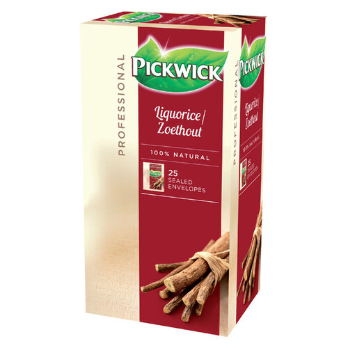 Pickwick Thee Pickwick zoethout 25x 2 gr met envelop