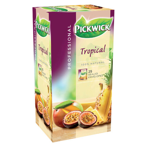 Pickwick Thé Pickwick fuits tropicaux 25x 1,5g
