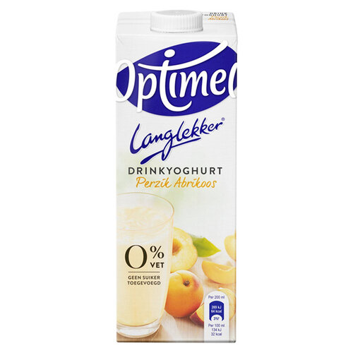 Optimel Yaourt à boire Optimel LekkerLang pêche abricot 1 litre