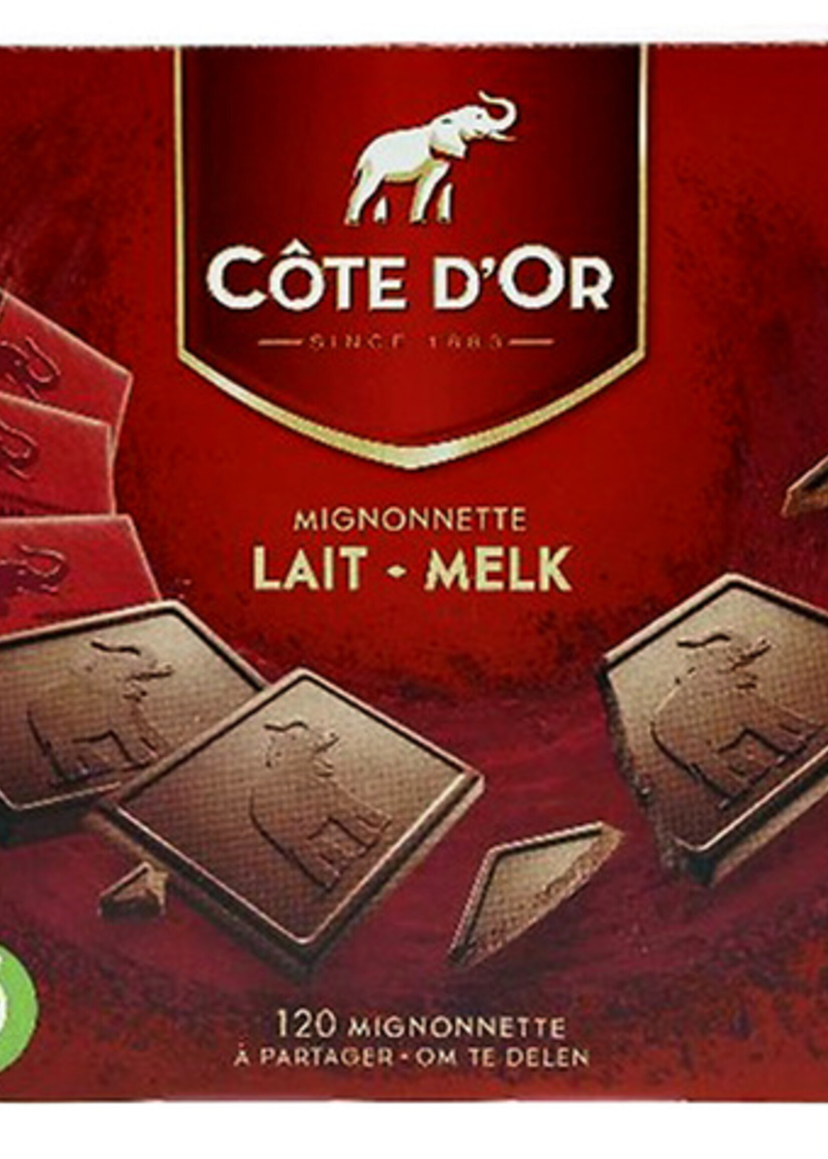 Cote d'or Chocolade Cote d'Or 10gr mignonnette melk 120 stuks