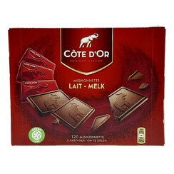 Chocolade Cote d'Or 10gr mignonnette melk 120 stuks