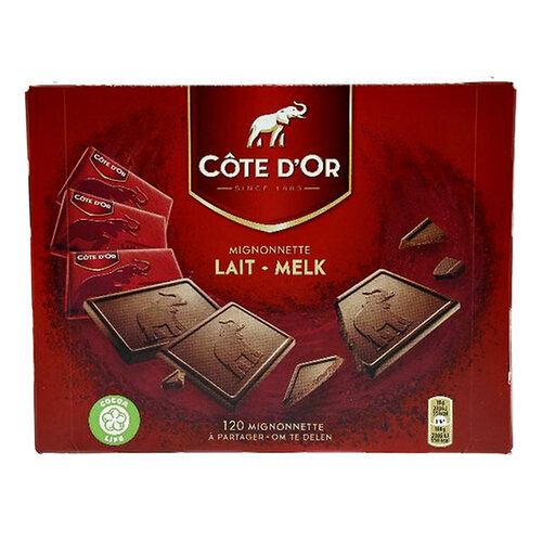 Cote d'or Chocolade Cote d'Or 10gr mignonnette melk 120 stuks