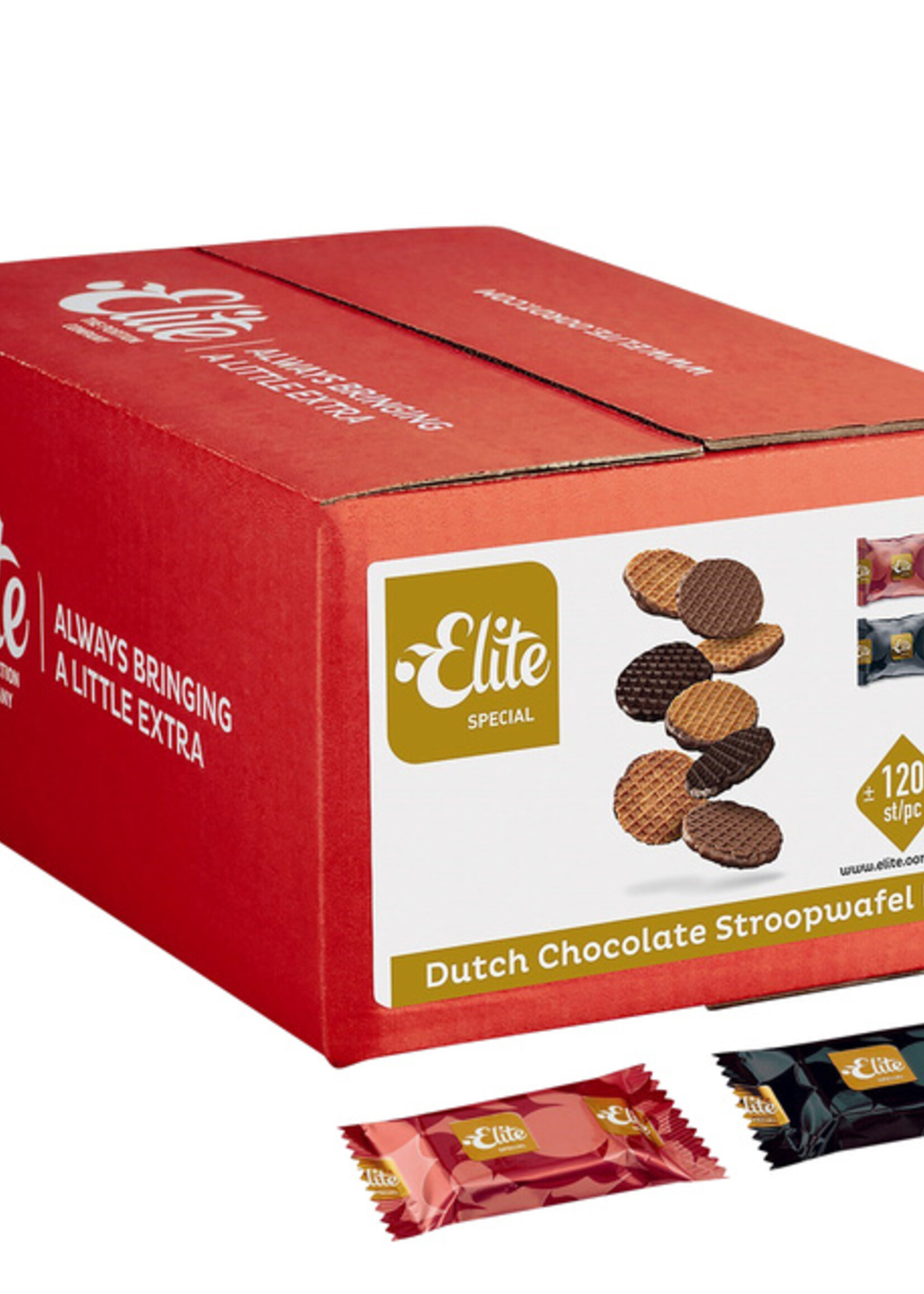 Elite Koekjes Elite Special Dutch chocolate stroopwafelmix 120 stuks