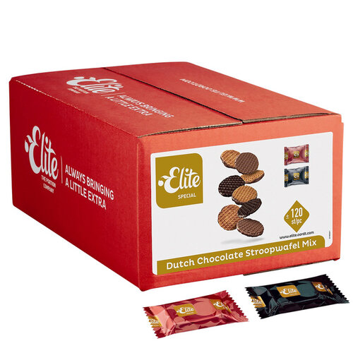 Elite Biscuits Elite Special Ductch mix Stroopwafel chocolat 120 pièces