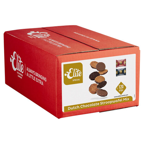 Elite Biscuits Elite Special Ductch mix Stroopwafel chocolat 120 pièces